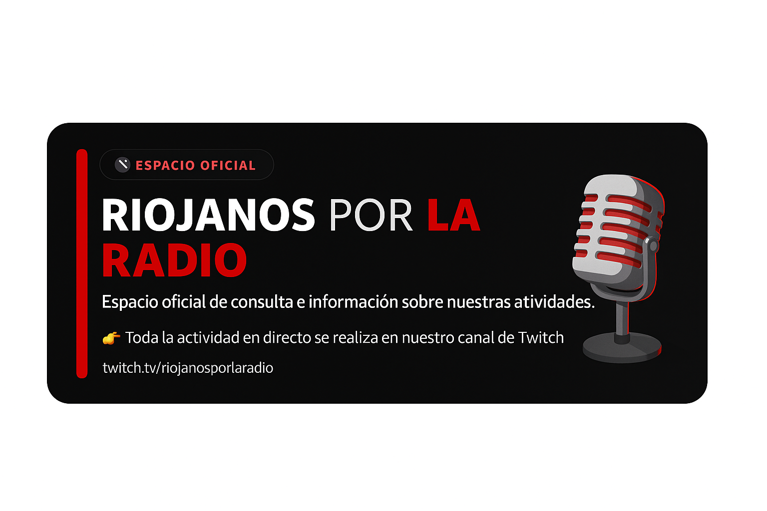 RIOJANOS POR LA RADIO — Espacio oficial de consulta e información sobre nuestras actividades